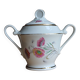Vintage sugar bowl in fine porcelain - M&S Made in Berry Limoges clay