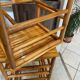 Pair of vintage bamboo high bar stools