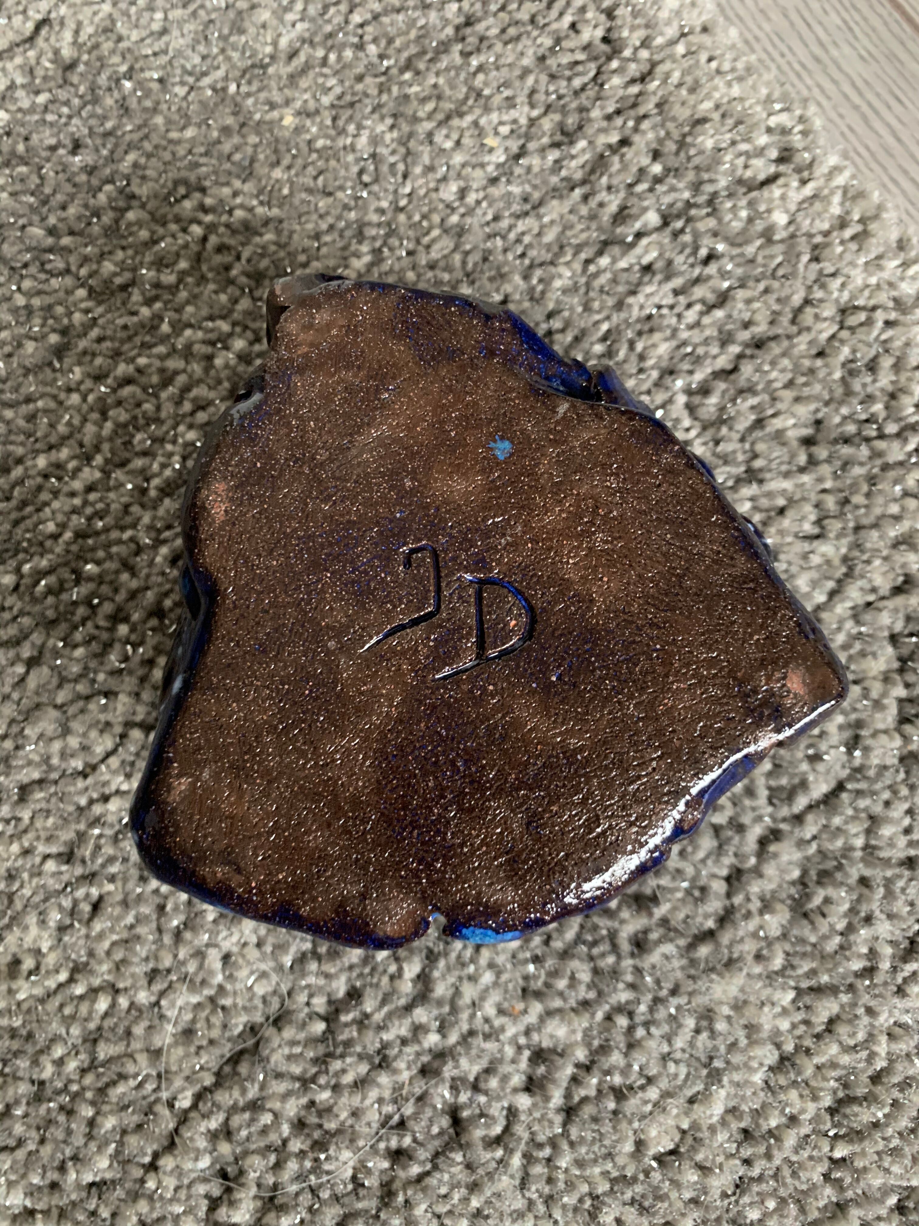 JD midnight blue ashtray