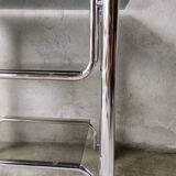3-tier chrome serving trolley