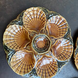 Sarreguemines oyster slip plates