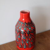 Ceramic vase middle XXth Scandinavian design signed Dansac