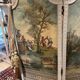 Four-panel screen from the Louis XVI period with rustic decorations.