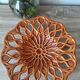 Openwork and glazed ceramic fruit bowl, 1960s-70s.