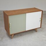 U-452 Green and White Sideboard by Jiri Jiroutek for Interier Praha 1960