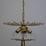 Chandelier vintage pampilles 7 lamps