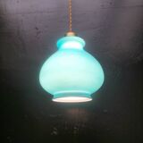Suspension en verre bleu