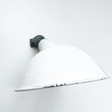 White enamelle tole wall lamp ø 31 cm brand benjamin usa
