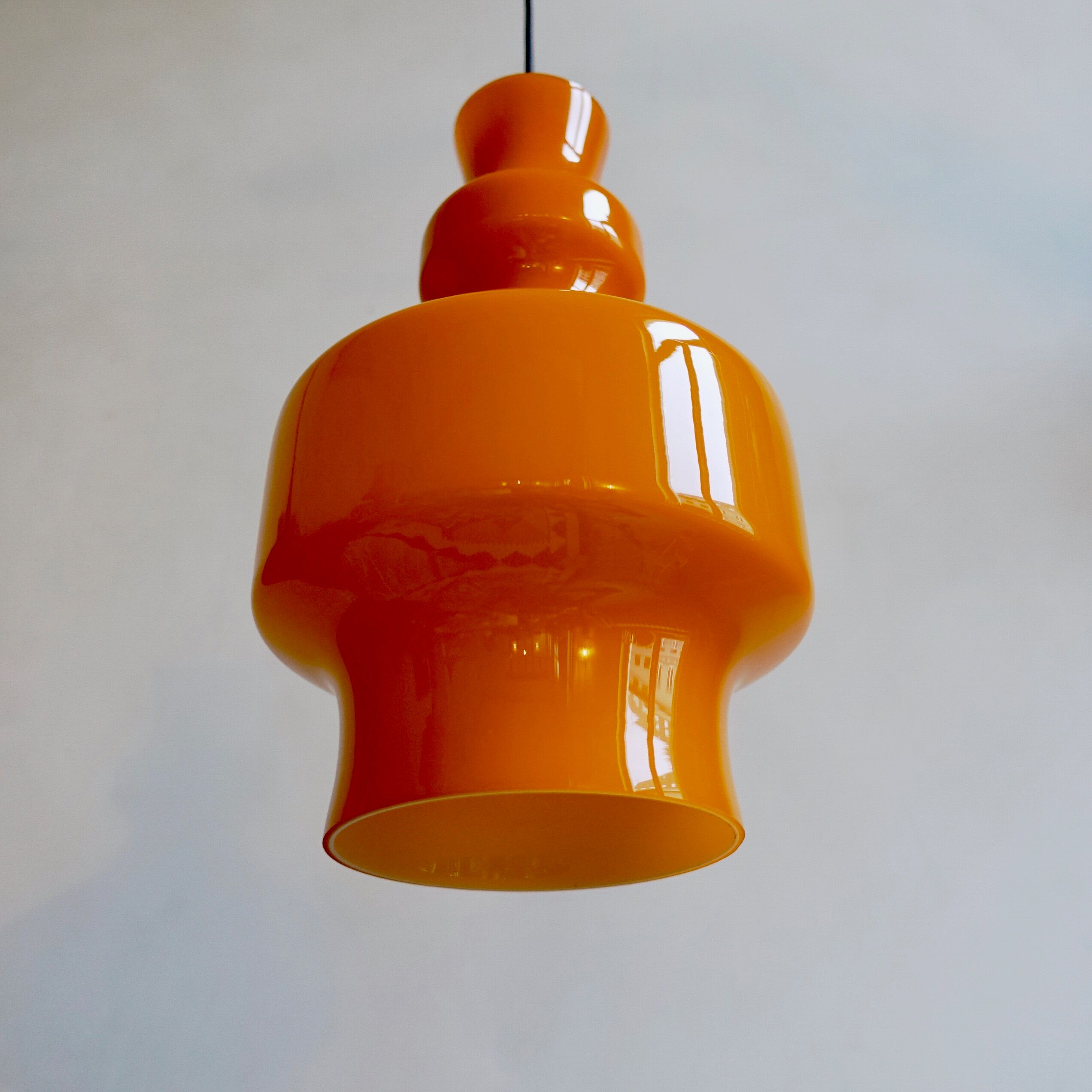 Opalin orange hanging lamp Raak Amsterdam