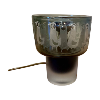 Grande lampe verre "Design scandinave 1950".