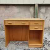 Rattan desk 1980