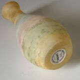 Acidulated art glass vase signed Galiano vintage 80s