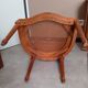 Antique Louis XVI style cane armchair