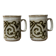 2 mugs vintages en grès émaillé Ducan ceramics