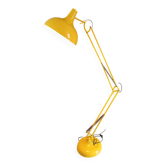 Lampadaire en métal jaune