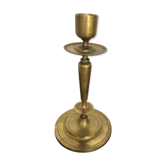 Old brass candlestick