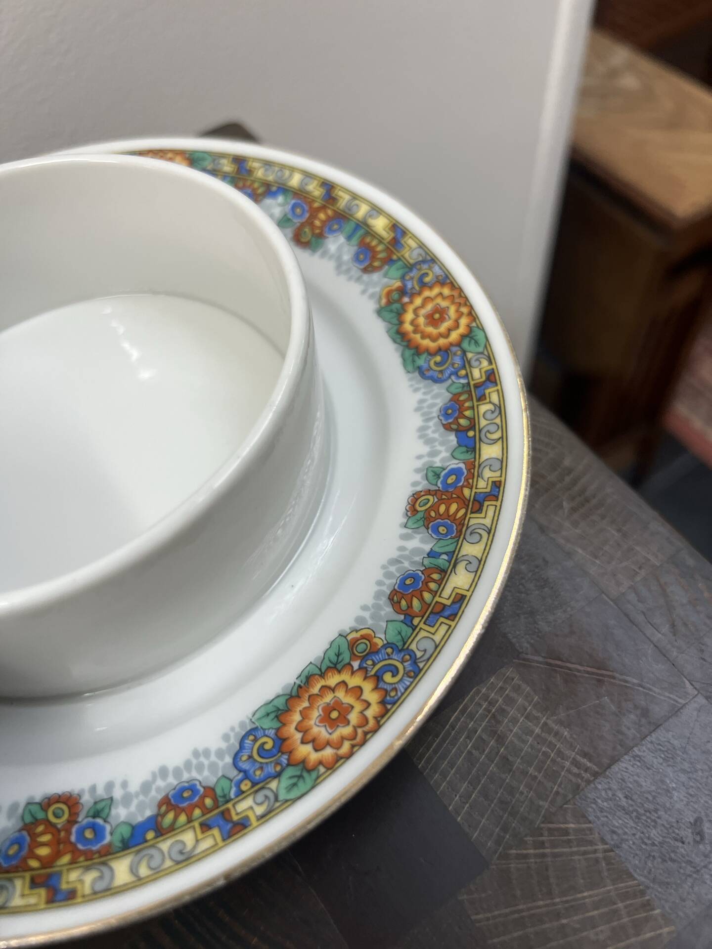 Beurrier / légumier porcelaine de Limoges 1960