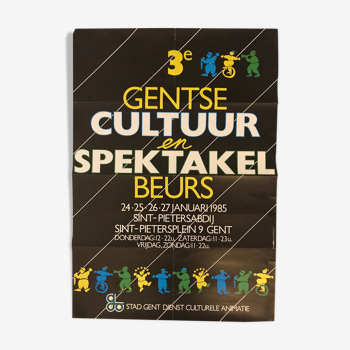 Poster /poster festival Gentse Cultuur in Spektakel Beurs 1985
