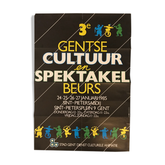 Poster /poster festival Gentse Cultuur in Spektakel Beurs 1985