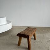 Stool in blond teak
