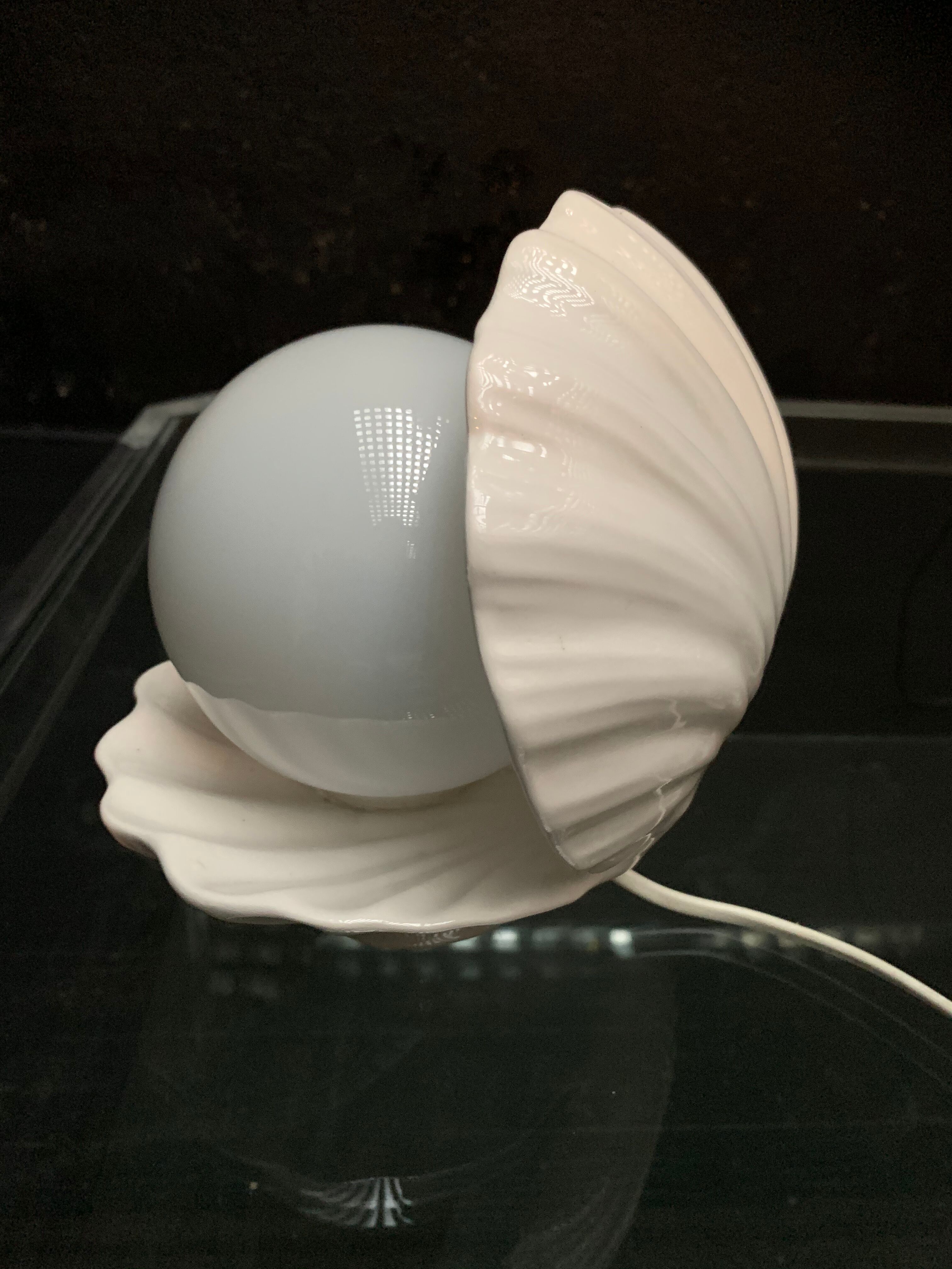 Vintage shell lamp, 1960