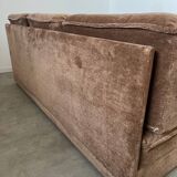 Old vintage modular corner sofa in designer velvet from the 70s/80s 4 elements
