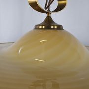 Lustre en verre de Murano et laiton avec double support