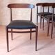 4 chaises scandinaves vintage design 1960 teck