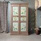 Armoire ancienne peinte à décor floral