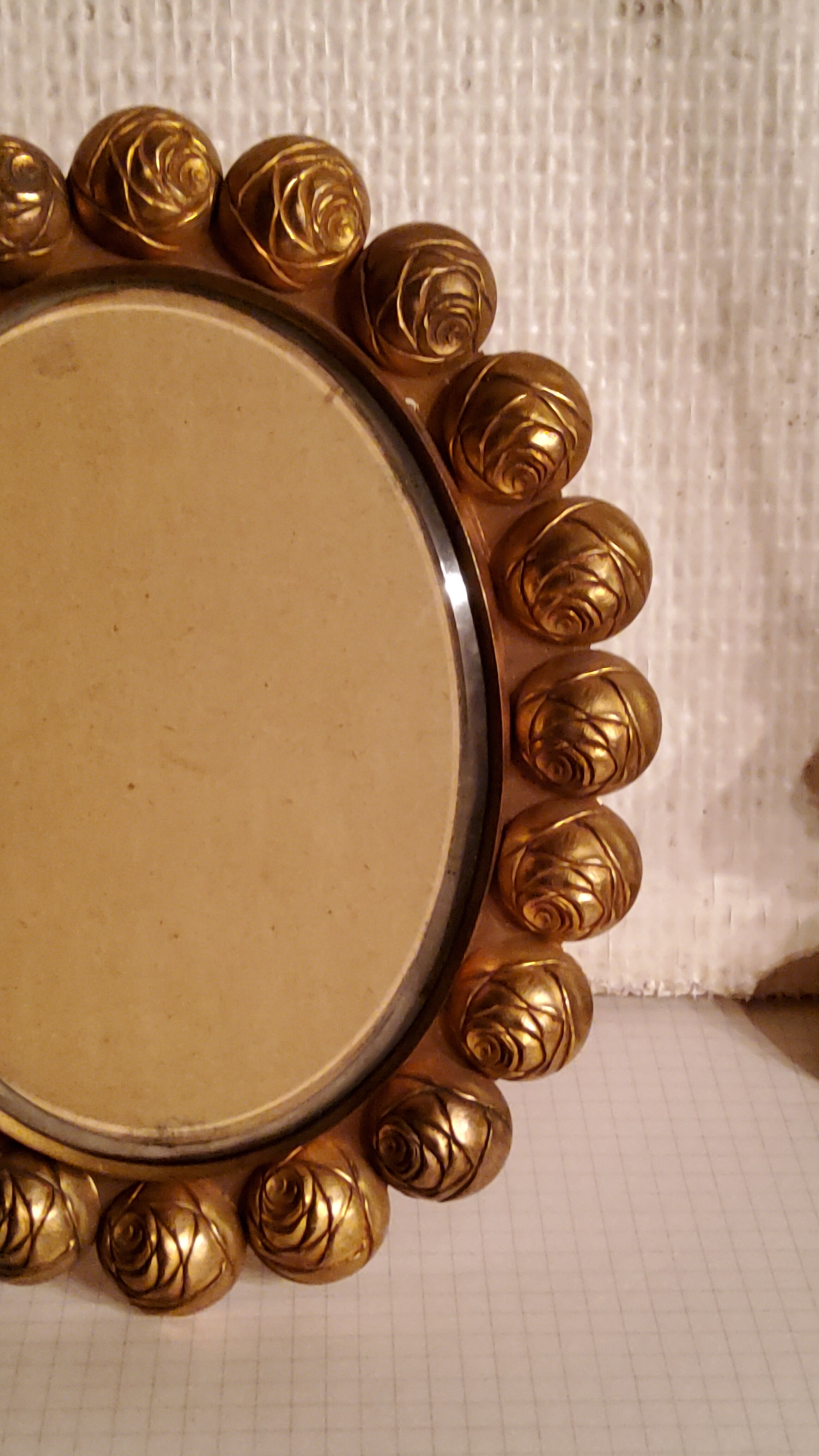 Art Deco photo frame in gilded bronze and gilded brass