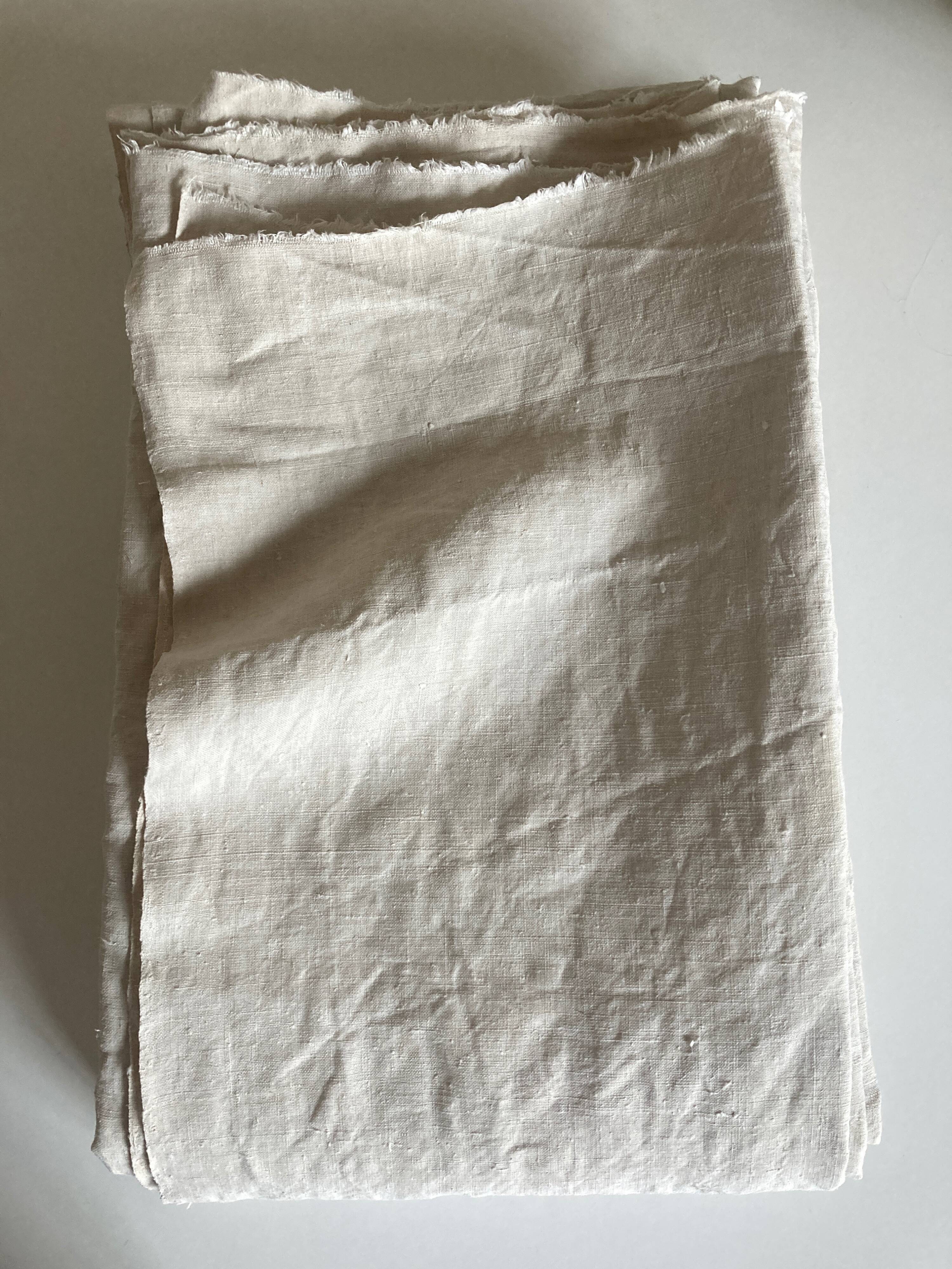 Washed raw linen cloth tablecloth 19th reserve linen L3m45