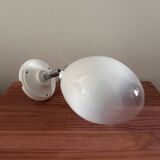 Vintage white opaline wall light