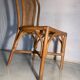 Vintage rattan chair with cane back - Bohemian style