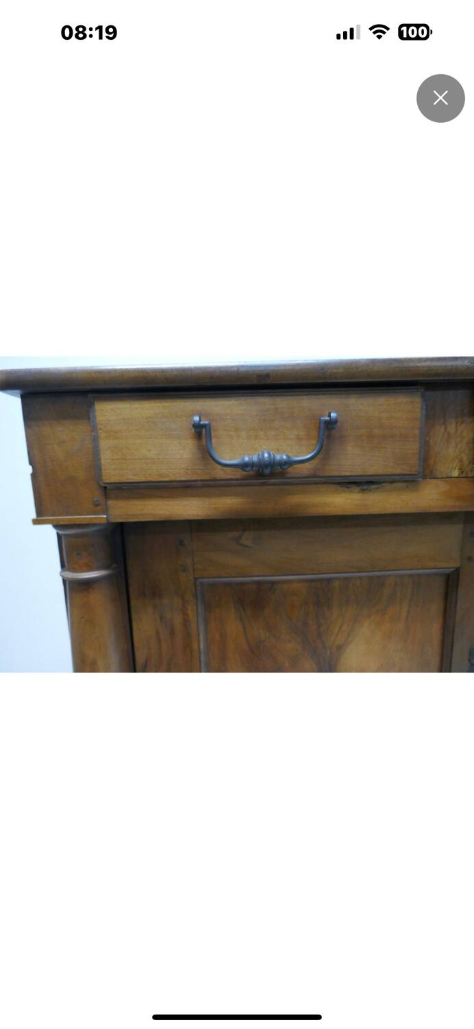 Empire walnut low sideboard