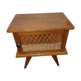 Rattan bedside table