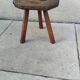 Antique vintage farmhouse tripod stool