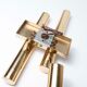 Lot of 4 golden wall lamps
