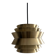 Brass & Lacquered White Aluminium Pendant Lamp by Carl Thore, design 1970