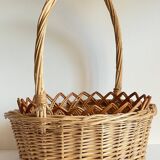 Vintage rattan baskets