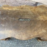Footrest louis xv walnut late nineteenth