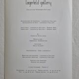 Framed black and white press photograph after Karl Lagerfeld, 30 x 26 cm