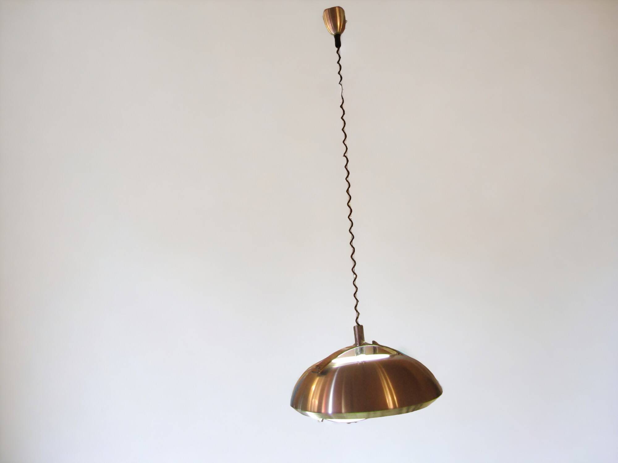 Vintage Space Age pendant chandelier in the style of Lakro Amstelveen.