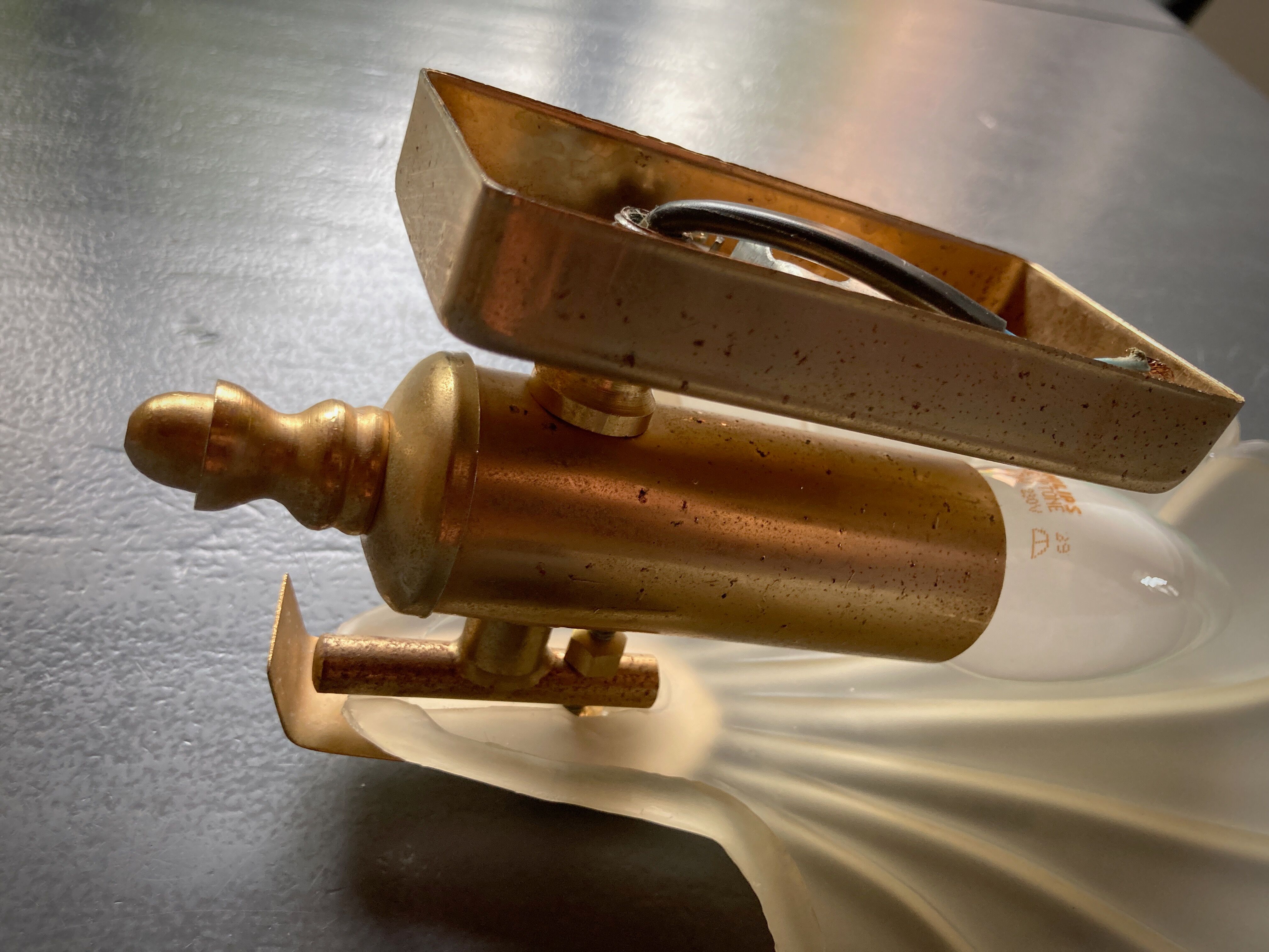 Frosted glass shell wall lamps