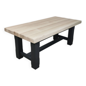 Table basse en chêne rénové