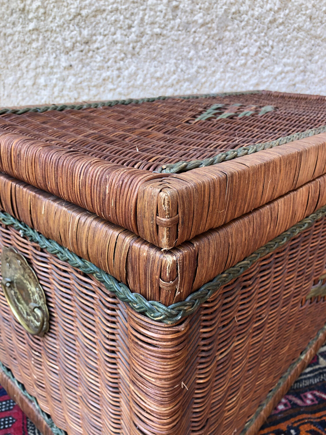 Vintage wicker chest