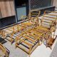 Salon de jardin d'hiver design 70 en bambou