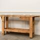 Old small workbench with drawer, beautiful original patina, 1920.