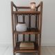 Etagère en rotin vintage