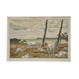 Lithograph by Henri Rivière, Aspects of Nature - The Bay