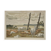 Lithograph by Henri Rivière, Aspects of Nature - The Bay